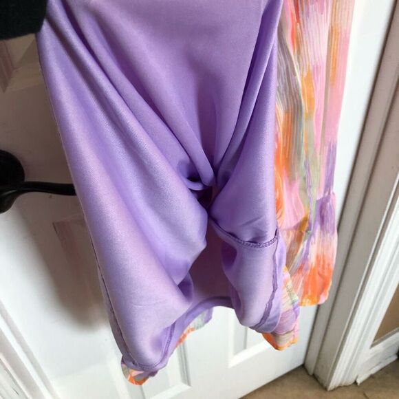 AQUA - NWT - 🎉3 X HP🎉 L Sz Small One-Shoulder Spring Print Midi Dress. ADORBS! - Picture 13 of 16